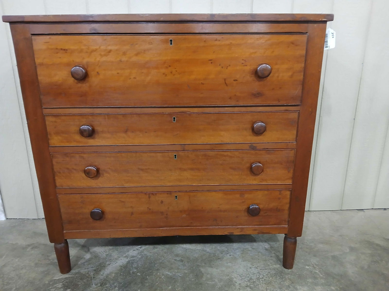 Antique Cherry 4drw Empire Style chest (1 of 6)