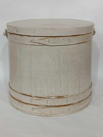 Large painted firkin bucket