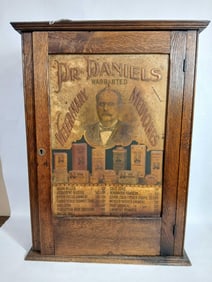 Great Dr. Daniels Oak Veterinary Medicine cabinet