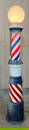 Antique Beardsley Mfg Co porcelain barber pole