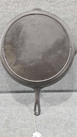 Large U.S. #14 cast iron skillet