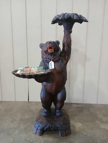 Spectacular 1890s Black Forest Rudolph Linder Bear Butler