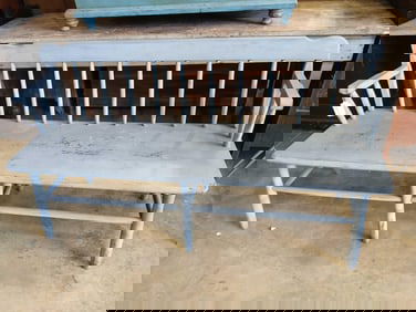Painted Farmhouse Bench