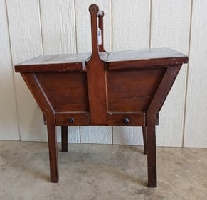 Primitive 2 Drawer Sewing Stand