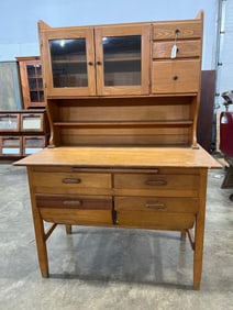 Early American Country 2pc Baker's Cabinet