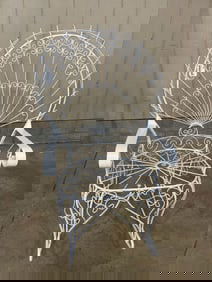 Wrought-iron Peacock Rocker
