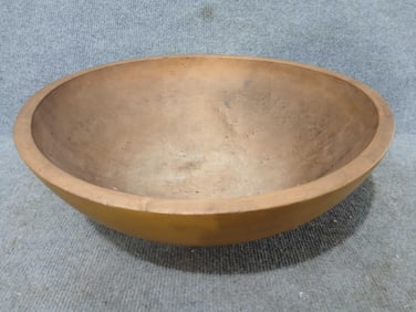 Bird's Eye Maple bowl in mustard paint