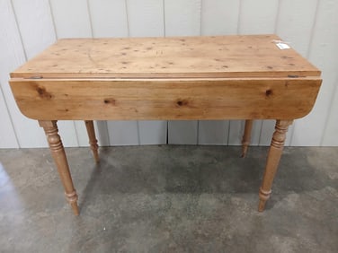 Drop Leaf Tapered Leg Slim Table