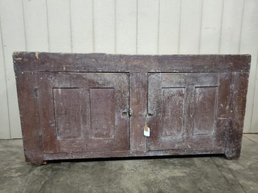 Early 1800s sq nailed & painted drysink