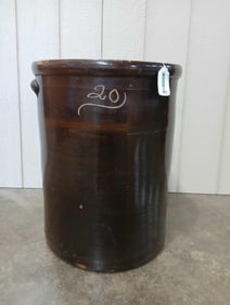 Brown 20 Gallon Crock