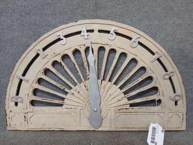 Cast iron half-moon elevator floor indicator