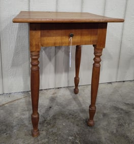 Cherry turned leg 1drw table
