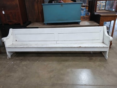 Painted 9Ft Church Pew