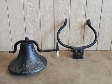 Cast Iron Dinner Bell & Bracket