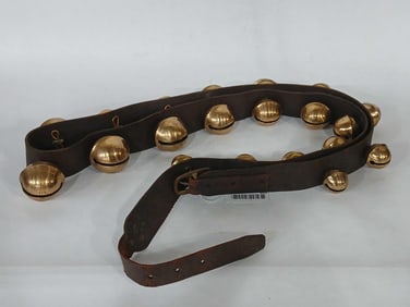 Great strand of double graduated brass sleigh bells
