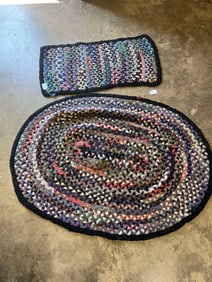 Colorful Braided Area Rug & Runner
