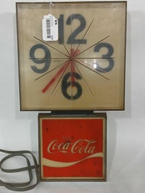 Coca-Cola plastic clock