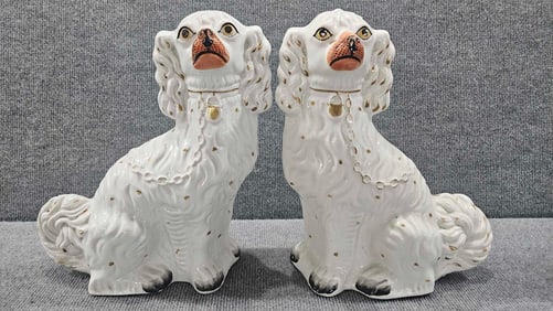 Pair of Staffordshire dogs