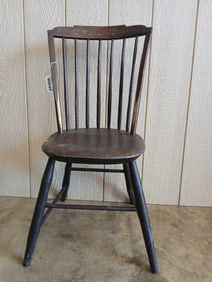 Primitive Comb Back Plank Chair