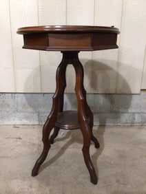 Unusual 19th C rotating sewing table
