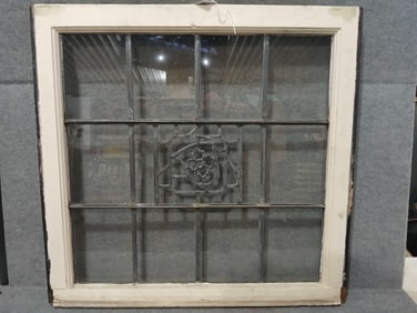Leaded glass window