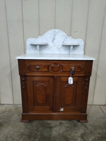 Antique marble top washstand
