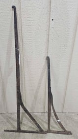 2- Hearthenware Fireplace Cranes