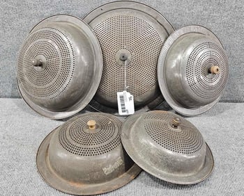 5- Tinware pie covers