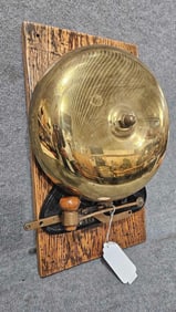 Bevin polished brass fire bell