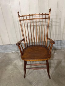 Victorian Stick & Ball Style High Back Captain Chair