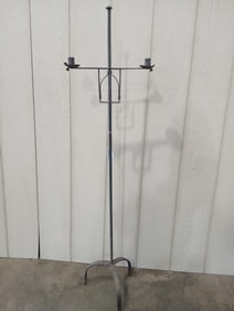18th century wrought-iron floor lamp