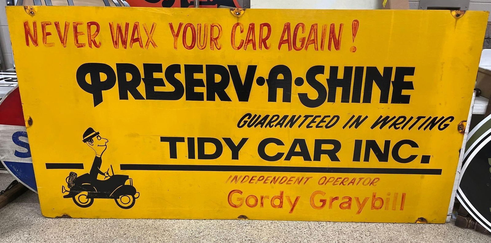 Tidy Car Double Sided Wood Sign (1 of 5)