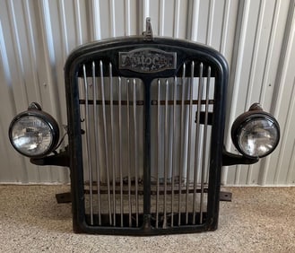 1950s Autocar Front Grill & Headlight Assembly