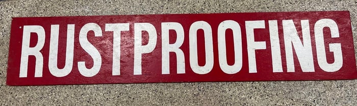 Rustproofing Wooden Sign