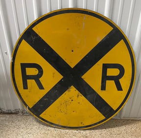 Reflective Railroad Crossing Sign
