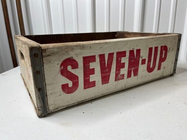 7up Wooden Crate