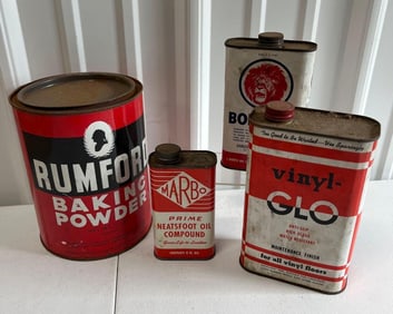 Baking Powder & Household Oiler Tins
