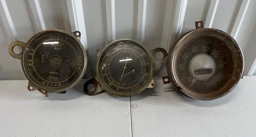Plymouth 1935, Dodge, and Chevy Gauge Clusters & Speedometers