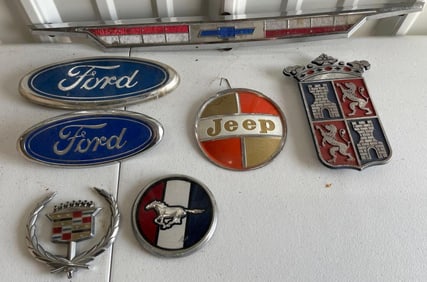 Ford, Jeep, and Cadillac Emblems