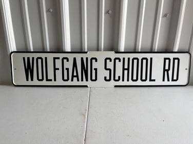 Wolfgang School Rd Street Sign