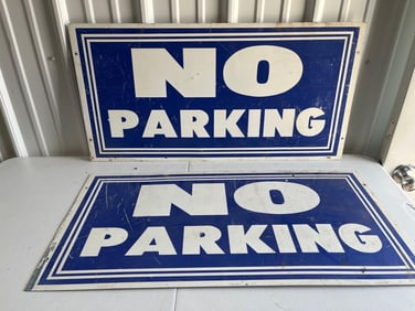 Pair of No Parking Signs