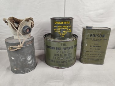 Military Fluid Cans & Respirator