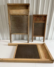 Antique Wooden Washboards