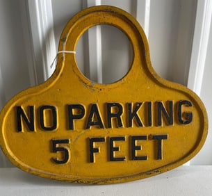 1950s NY Fire Dept No Parking Fire Hydrant Sign