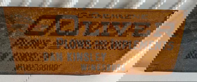 Genuine Oliver Implements Tin Sign