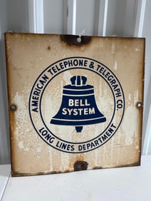 Bell System Porcelain Sign