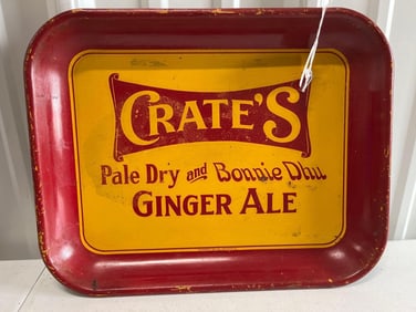 1937 Crates Ginger Ale Tray