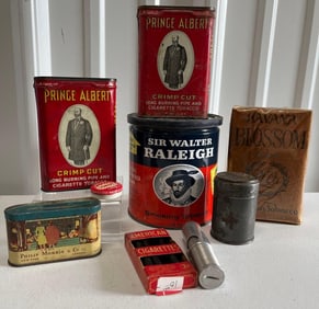Phillips Morris & Co, Prince Albert, Sir Walter, and Smoking Tins