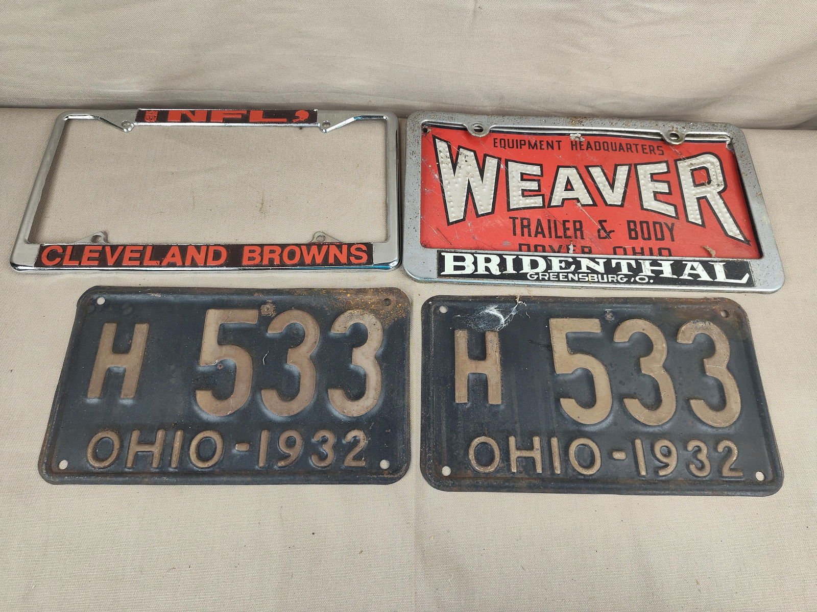 1932 Ohio Plates & Plate Covers (1 of 3)