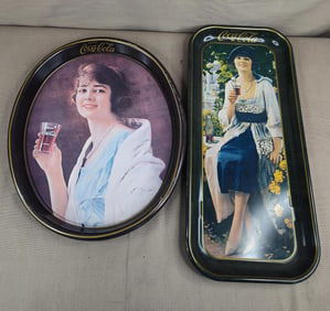 1973 Coca Cola Advertising Trays